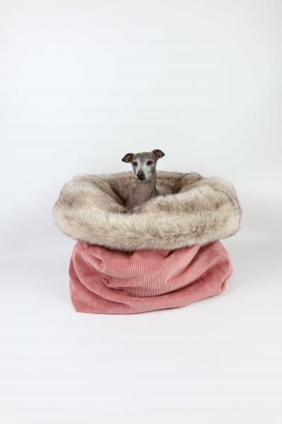 Kuschelhöhle FiouStar Royal Cord Pink